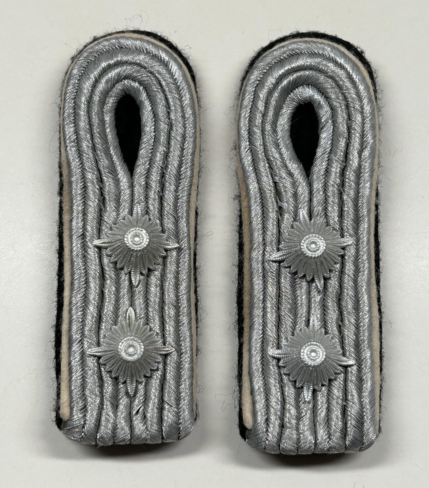 Set Of Waffen Ss Infantry Officer Shoulder Boards For Hauptsturmf Hrer