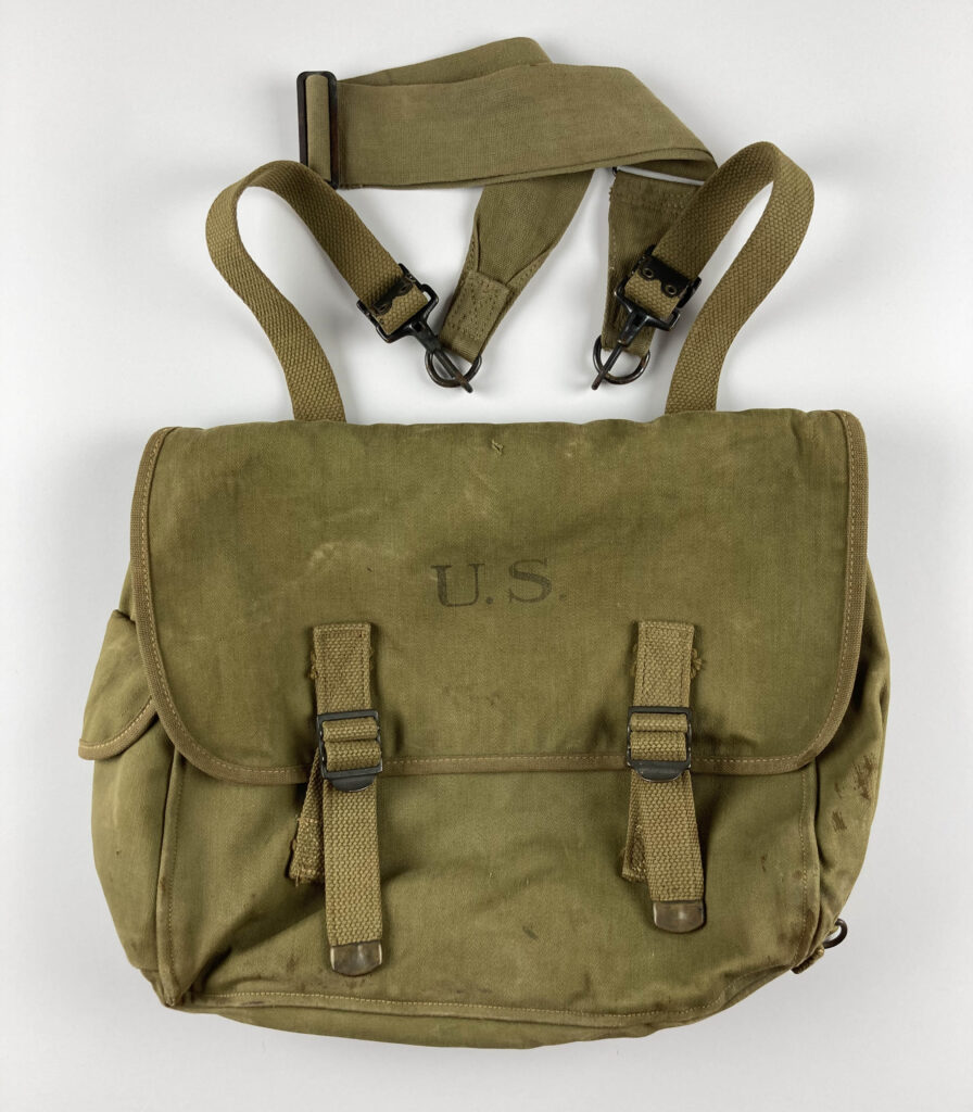 Early U.S. Army Rubberized M1936 Musette Bag w/ Strap