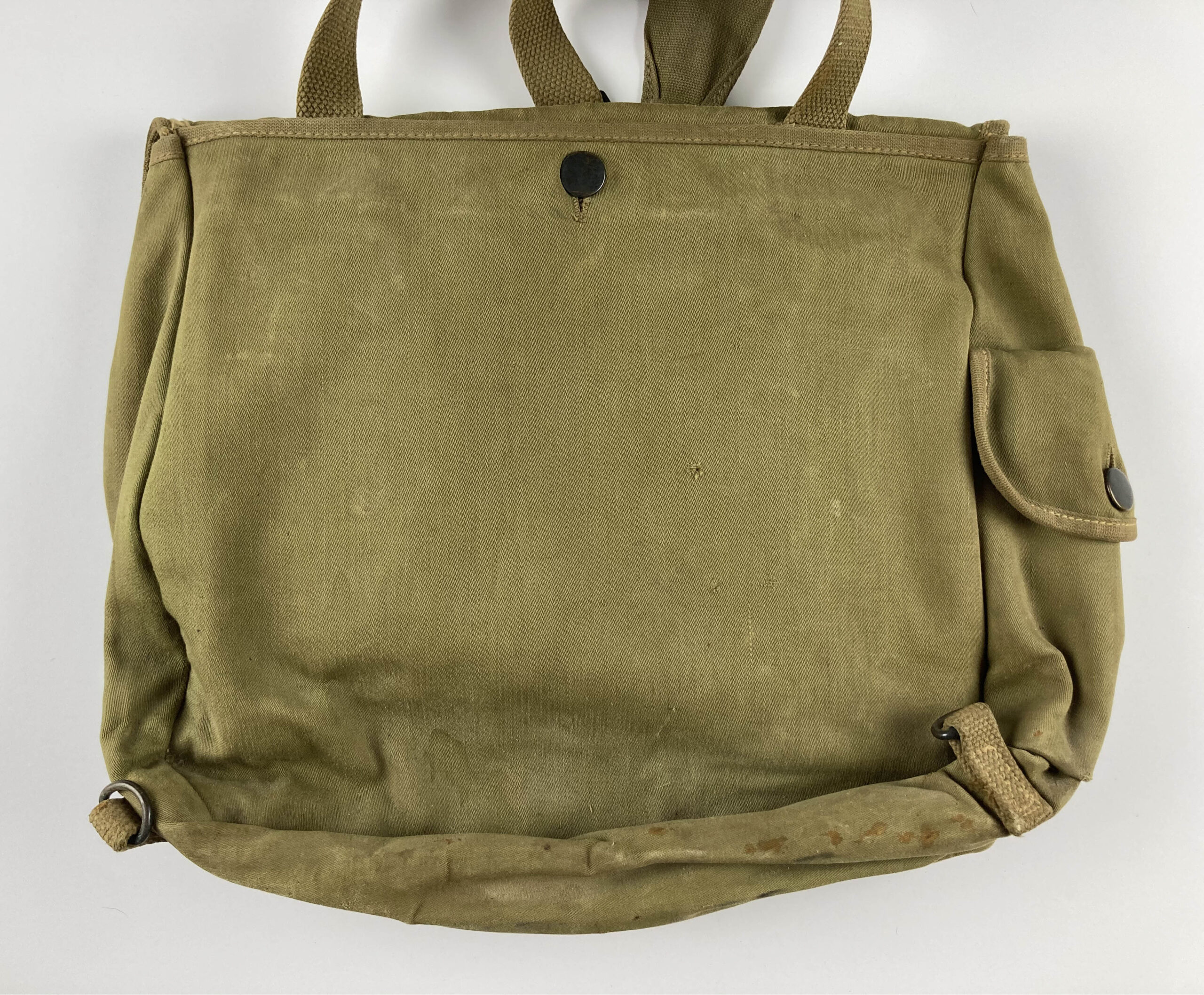 Early U.S. Army Rubberized M1936 Musette Bag w/ Strap