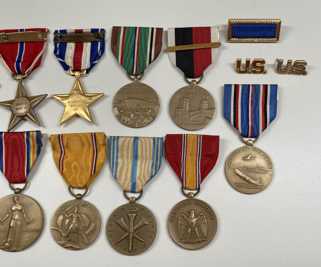 Period Engraved U.S Army D-Day Medal Grouping for 4th Infantry Division ...