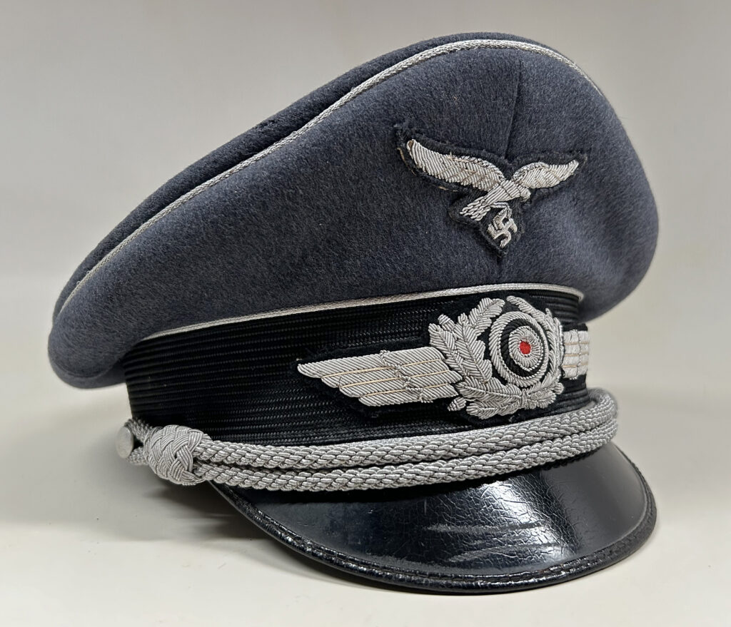 RARE Luftwaffe Officer “Double Marked Erel” Visor Cap by (Erel ‘Privat’)