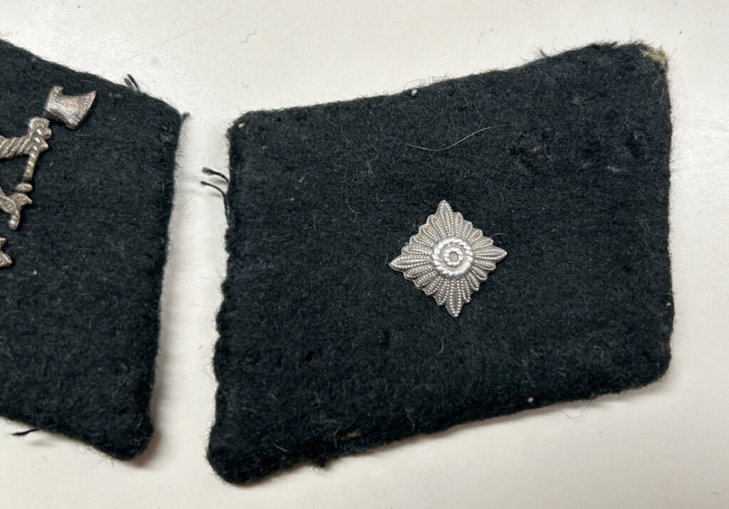 RARE Type 1 Waffen SS Legion Norwegian Collar Tab Set Uniform Removed