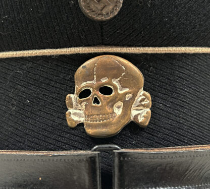 Allgemeine-SS RZM Visor Cap w/ RARE Cupal Assmann Skull - Image 6