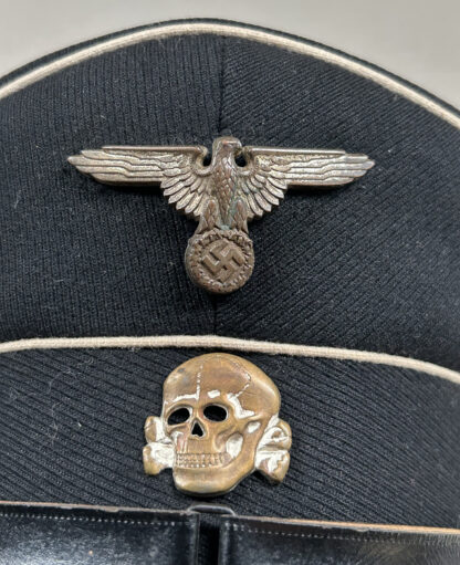 Allgemeine-SS RZM Visor Cap w/ RARE Cupal Assmann Skull - Image 2