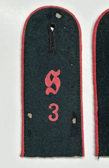 RARE Heer (Army) M36 Shoulderboard Set for (Panzer Schützen Regiment 3) - Image 2