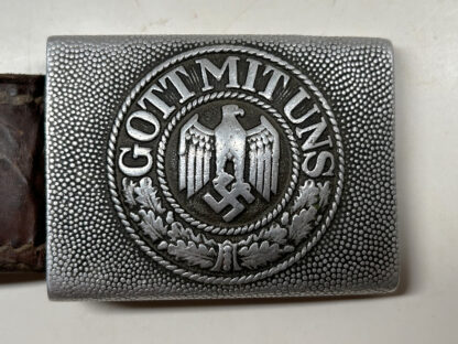 Early 1937 Dated Heer (Army) Belt Buckle - (Schmöle & Comp. Menden) - Image 3