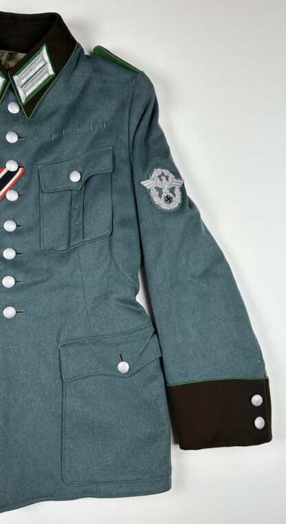 German Police ‘Schutzpolizei’ Officer Service Tunic for Obermeister - Image 4