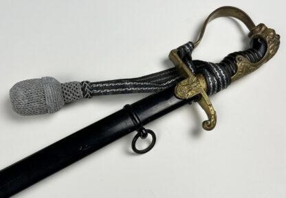 Third Reich Era "Lion Head" Officer Sword by (E. & F. Horster) w/ Officer Knot - Image 6