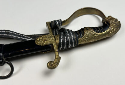 Third Reich Era "Lion Head" Officer Sword by (E. & F. Horster) w/ Officer Knot - Image 5