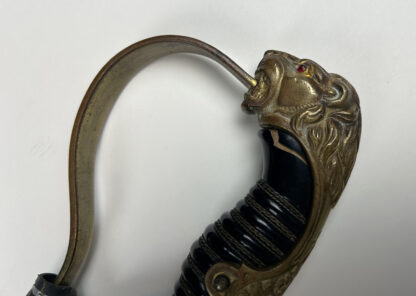 Third Reich Era "Lion Head" Officer Sword by (E. & F. Horster) w/ Officer Knot - Image 4