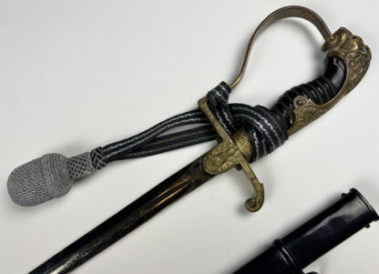 Third Reich Era "Lion Head" Officer Sword by (E. & F. Horster) w/ Officer Knot - Image 10