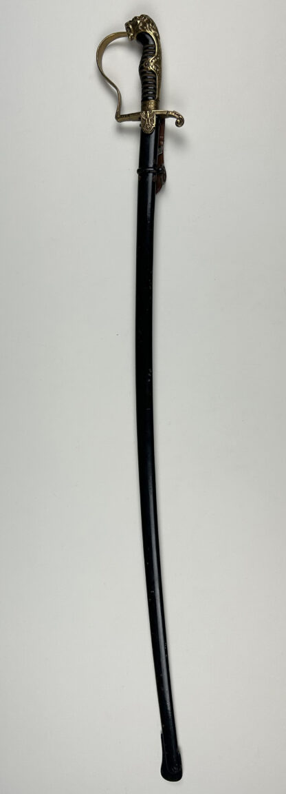 Third Reich Era "Lion Head" Officer Sword by (E. & F. Horster) w/ Hanger - Image 17