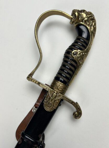 Third Reich Era "Lion Head" Officer Sword by (E. & F. Horster) w/ Hanger - Image 2