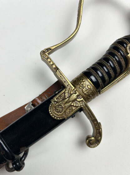 Third Reich Era "Lion Head" Officer Sword by (E. & F. Horster) w/ Hanger - Image 3