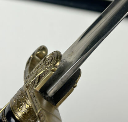 Third Reich Era "Lion Head" Officer Sword by (E. & F. Horster) w/ Hanger - Image 9