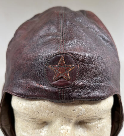 WWII Imperial Japanese Army (IJA) Flight Helmet w/ Cased Goggles - Image 24