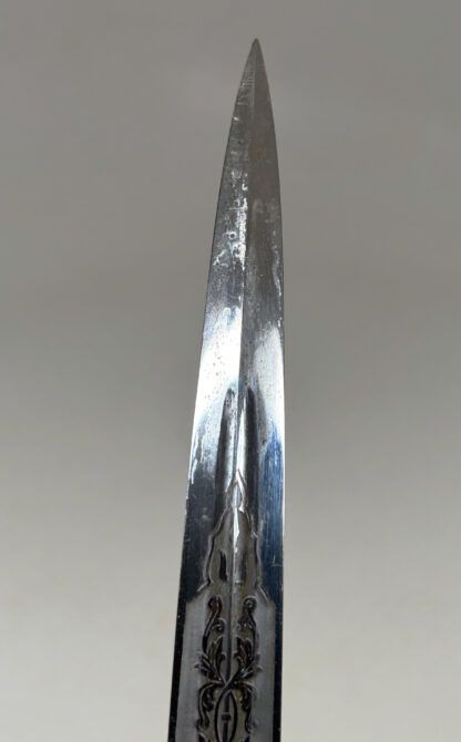 Double Etched Model 1938 Kriegsmarine (Navy) Dagger w/ Hammered Scabbard – (Carl Eickhorn, Solingen) - Image 19