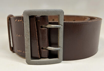 Brown Leather Wehrmacht (Luftwaffe/Army) Officer Double Claw Belt - Image 3