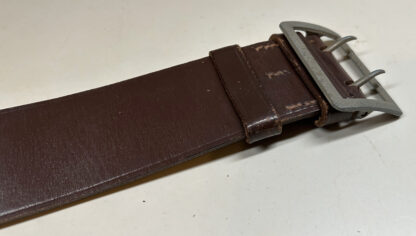 Brown Leather Wehrmacht (Luftwaffe/Army) Officer Double Claw Belt - Image 7