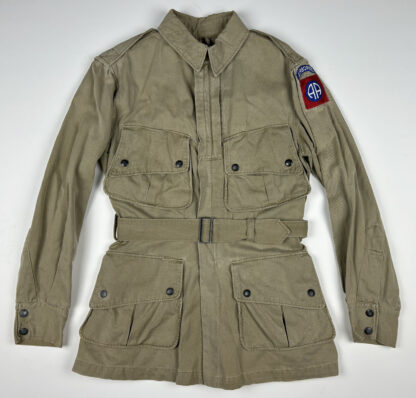 M1942 Paratrooper Jump Jacket w/ Period Applied 82nd Airborne Division Sleeve Insignia