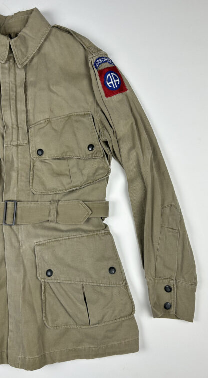 M1942 Paratrooper Jump Jacket w/ Period Applied 82nd Airborne Division Sleeve Insignia - Image 4