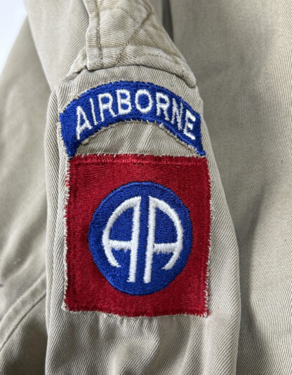 M1942 Paratrooper Jump Jacket w/ Period Applied 82nd Airborne Division Sleeve Insignia - Image 14