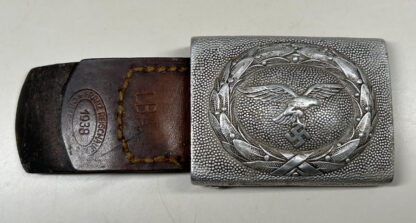 Early 1938 Luftwaffe Belt Buckle w/ Airfield Marking - (Franz Reischauer)