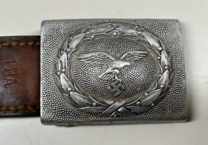 Early 1938 Luftwaffe Belt Buckle w/ Airfield Marking - (Franz Reischauer) - Image 3