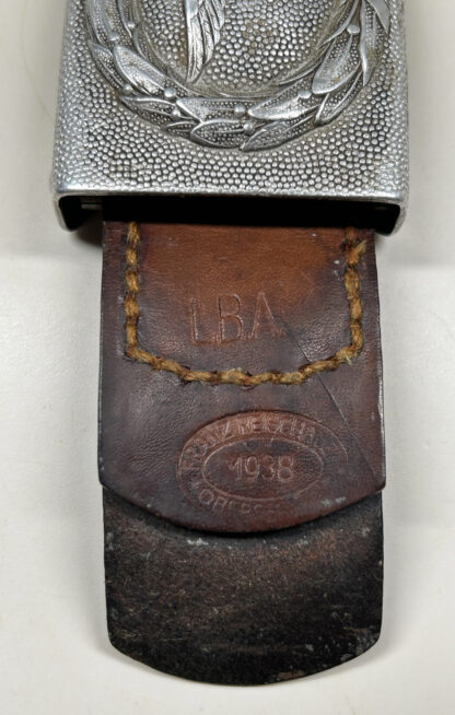 Early 1938 Luftwaffe Belt Buckle w/ Airfield Marking - (Franz Reischauer) - Image 5