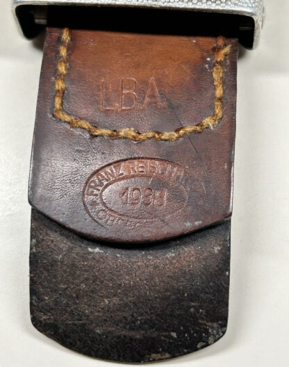 Early 1938 Luftwaffe Belt Buckle w/ Airfield Marking - (Franz Reischauer) - Image 6