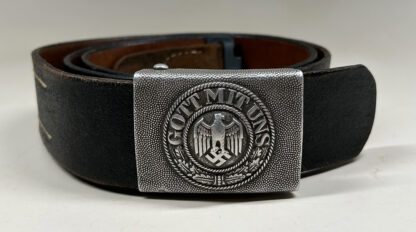 1937 Dated EM/NCO Belt Set w/ Buckle by (A.D. Baumeister)