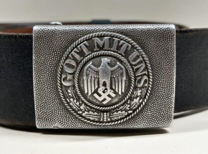 1937 Dated EM/NCO Belt Set w/ Buckle by (A.D. Baumeister) - Image 3