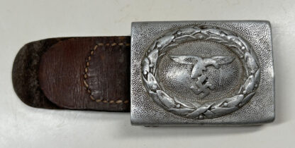 1935 Dated Luftwaffe EM/NCO "Drooptail" Belt Buckle w/ Crank Catch - (F. W. Assmann & Söhne)