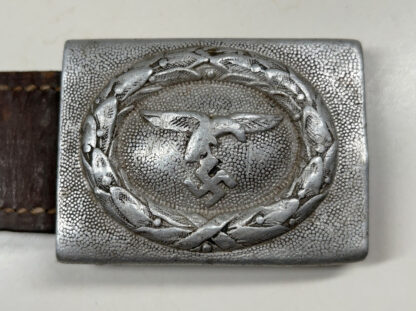 1935 Dated Luftwaffe EM/NCO "Drooptail" Belt Buckle w/ Crank Catch - (F. W. Assmann & Söhne) - Image 3