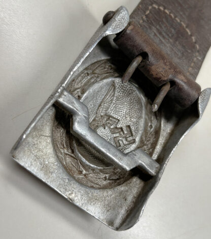 1935 Dated Luftwaffe EM/NCO "Drooptail" Belt Buckle w/ Crank Catch - (F. W. Assmann & Söhne) - Image 7