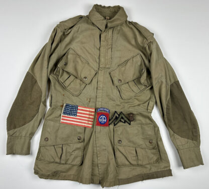 AMAZING U.S. "Rigger Modified" M42 Jump Jacket for 82nd Airborne - (Invasion Used)