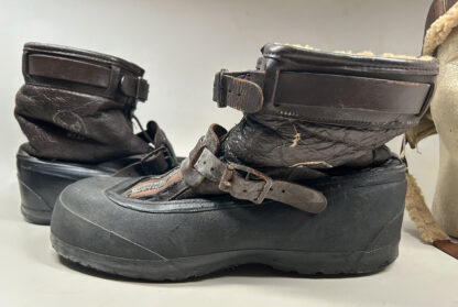 WWII U.S. Army Air Force A-6-A Flight Boots w/ B-6 Flight Helmet - (Local Find) - Image 14