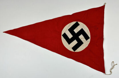 Large NSDAP Pennant w/ Original Rope Ties - Image 7