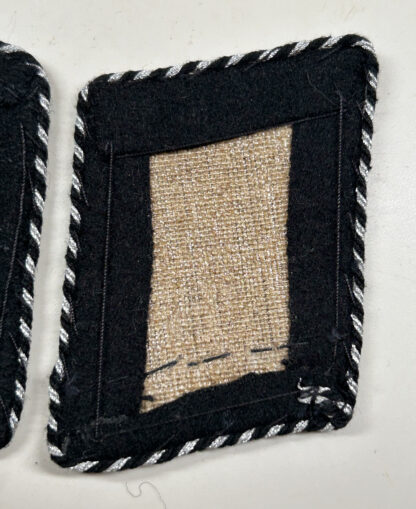 RARE Early SS-Totenkopfverbände Collar Tab Set - (Uniform Removed) - Image 8