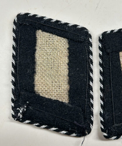 RARE Early SS-Totenkopfverbände Collar Tab Set - (Uniform Removed) - Image 9