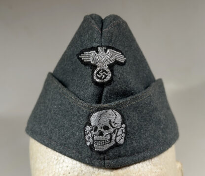 RARE Waffen-SS Overseas Cap for NCO w/ Flatwire Insignia