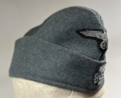 RARE Waffen-SS Overseas Cap for NCO w/ Flatwire Insignia - Image 8