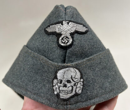 RARE Waffen-SS Overseas Cap for NCO w/ Flatwire Insignia - Image 2