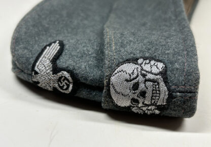 RARE Waffen-SS Overseas Cap for NCO w/ Flatwire Insignia - Image 5