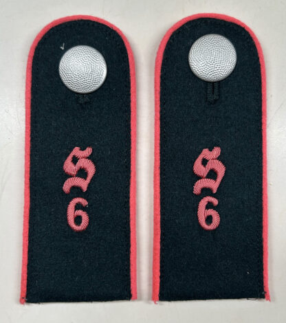 RARE M36 Set of Panzer Schutzen Regiment “6” Shoulder Boards - (Mint)