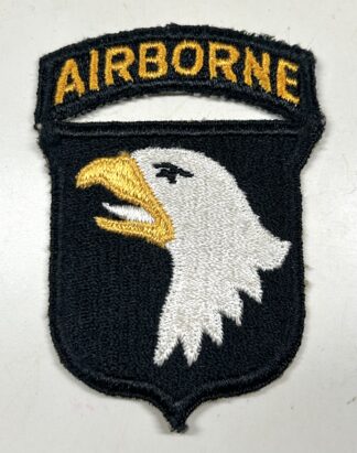 WWII U.S. Army 101st Airborne Division 'White Tongue' Sleeve Patch - (Type 6)