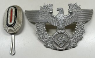 1938 Dated Polizei (Police) 'Shako' Insignia Set for NCO