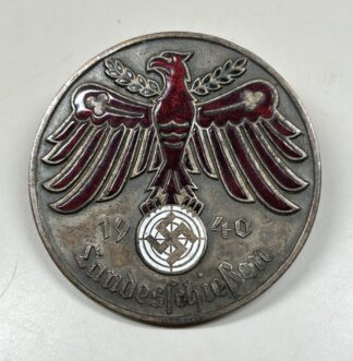 1940 Tyrolean Shooting Badge in Silver - (Carl Poellath)