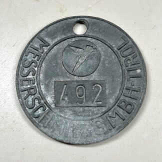 RARE Messerschmitt Tyrol (Tirol) Factory Worker Identification Badge