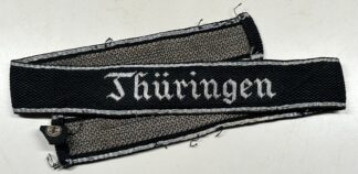 Early SS-TV ‘Thüringen’ Cufftitle in Flatwire w/ RZM Tag